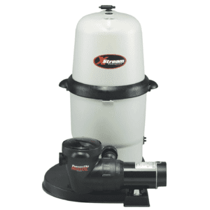 A Hayward W3CC15093S XStream Above-Ground Pool Filter Pump System, 1.5 HP on a white background.